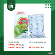 Vỏ bưởi sấy dẻo
29.000/ 1 bịch 85g
49.000/ 1 hộp 145g
55.000/ 1 bịch 200g
60.000/ 1 hộp 200g