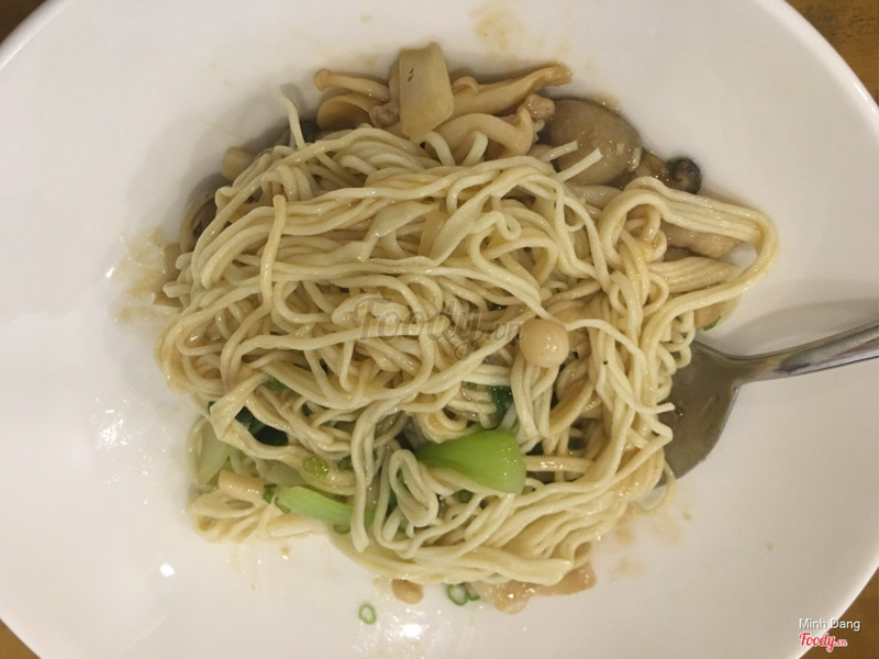 Mì ba rọi sốt nấm