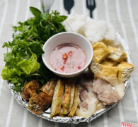 Bún đậu mắm tôm xuất đầy đủ + tặng trà nhài chanh leo