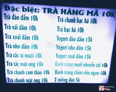 Đồ uống đây khá hạt giẻ nhưng đặc sắc nhất là món trà đào và yogurt nho dầm . Thật sự xuất sắc 