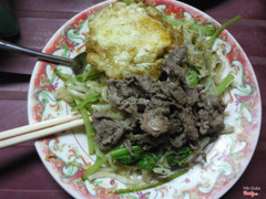 mì bò trứng