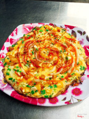 Ê hề topping lấp luôn bánh tráng nha!!!