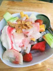 sữa chua trái cây 25k/1 tô to no cành hông