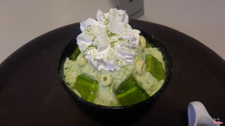 bingsu thạch trà xanh