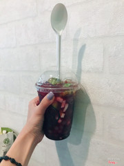 Hồng trà việt quất, topping