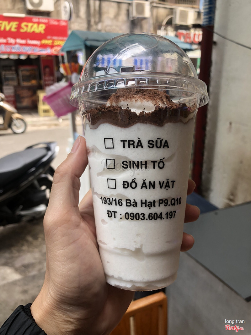 Món dừa xay cacao 15k