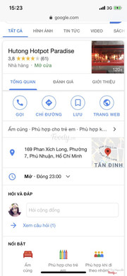 Địa chỉ trên Foody thì để phường 2, google để phường 7 @@