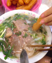 Phở bò tái chín