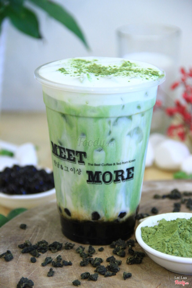 Sữa tươi trân châu sốt matcha