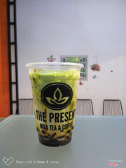 Matcha sữa tươi trân châu đường đen