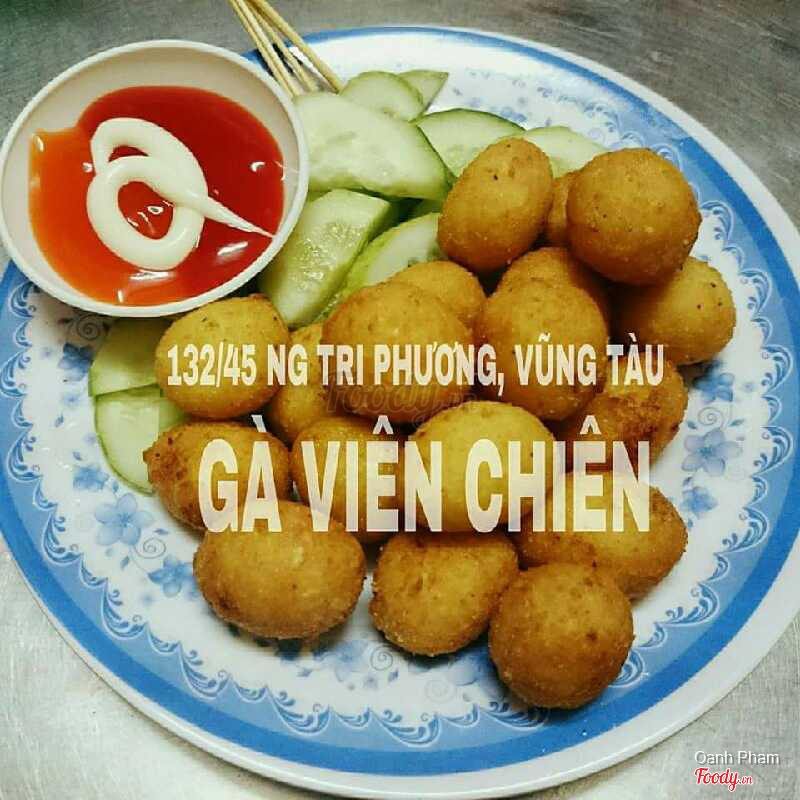Gà viên chiên 10k/dĩa