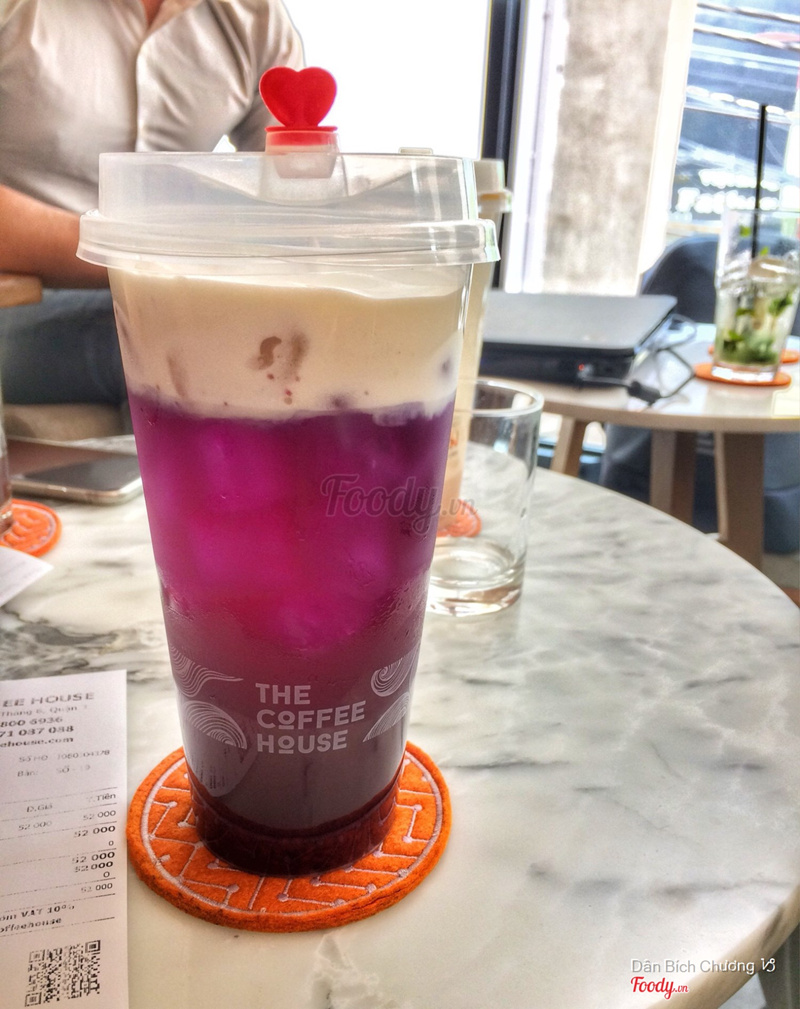 Trà đậu biếc Macchiato