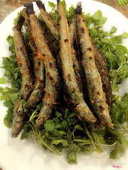 Cá kèo chiên muối ớt