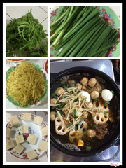 Ăn kèm với lẩu dê