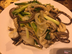 Bạch tuộc hấp gừng