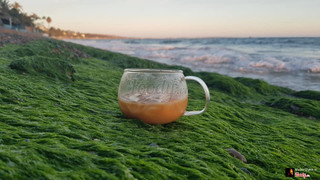 Uống cà phê ngắm biển. Đặc biệt có món pancake chảo làm tại chỗ  @ Quầy cà phê Muine Specialty Coffee (cà phê rang xay)