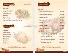 Thực đơn Ngan Ngỗng - Bò