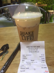 Signature milk tea - mousse - pudding - size M > total 47k