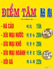 Menu Điểm Tâm
Từ 7h00 - 21h00
