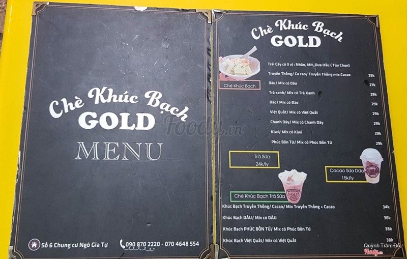 Menu quán ^^