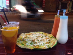 Bánh tráng - Trà đào :)