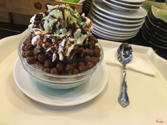 Mint choco bingsu