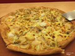 Seafood Pesto, Thin Crust