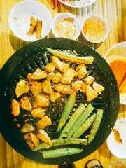 Vú dê nướng