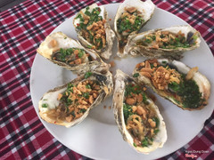 Hàu nướng mỡ hành