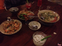 Cua lot, goi ngo sen, canh chua