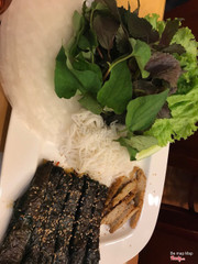 Bò lá lốt thịt nướng