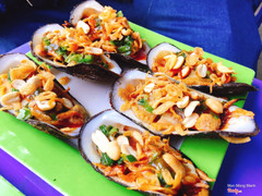 hàu nướng mỡ hành