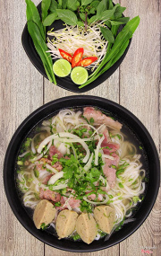 phở tái bò viên