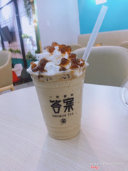 Cà phê đá xay 38k + thạch caramel