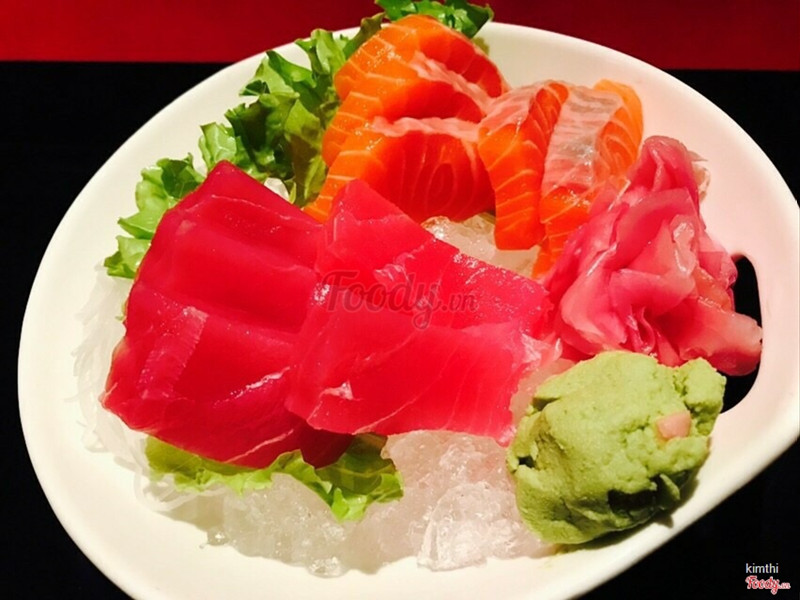 sashimi cá hồi - cá ngừ