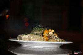 Gà luộc lá chanh