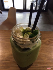 Matcha with jelly