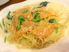 Salmon pasta béo thơm ngon 