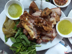 giò heo muối chiên
