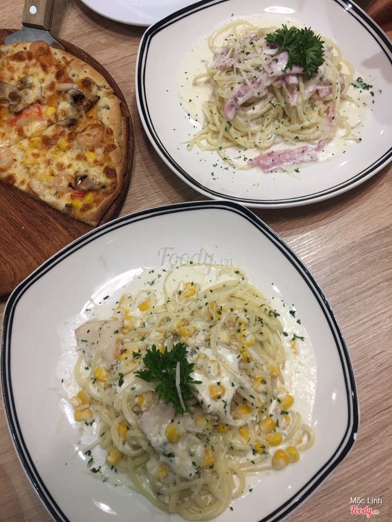 Spaghetti Carbonara & Chicken 