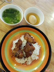 Cơm sườn ram sả ăn no thật no, nhon thật ngon