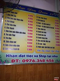 Thực đơn quán