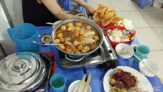 Lẩu riêu sườn sụn