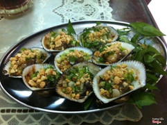 Sò lông nướng mỡ hành 25k