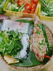 cá cuốn bánh tráng