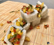 Tuna with Mango Salsa Roll