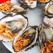 Hàu nướng mỡ hành ngon cực