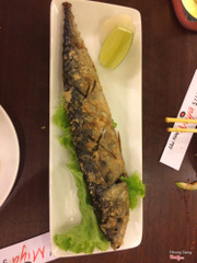 cá sanma nướng