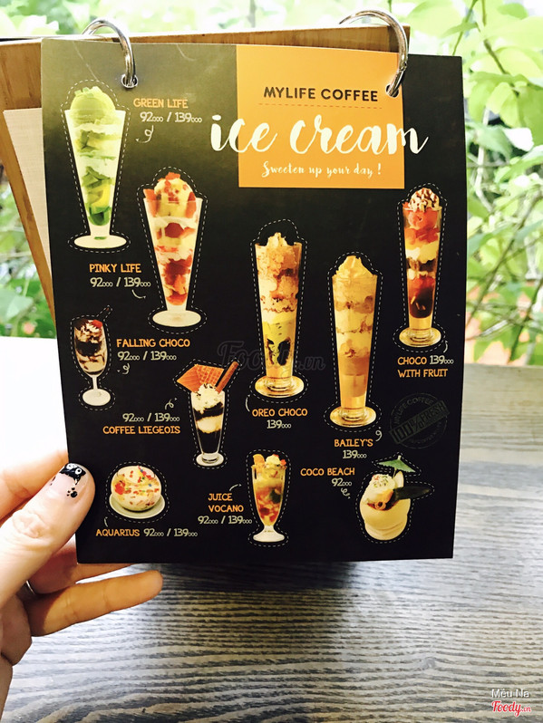 Menu ice cream | Foody.vn