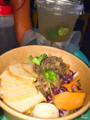 mì bò chả cá size to+trà tắc xí muội